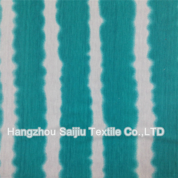 Spun Poly/Spandex S/J Paper Print Fabric