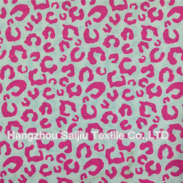 Cotton/Polyester Semi-Comb Jersey Printed 462# Fabric