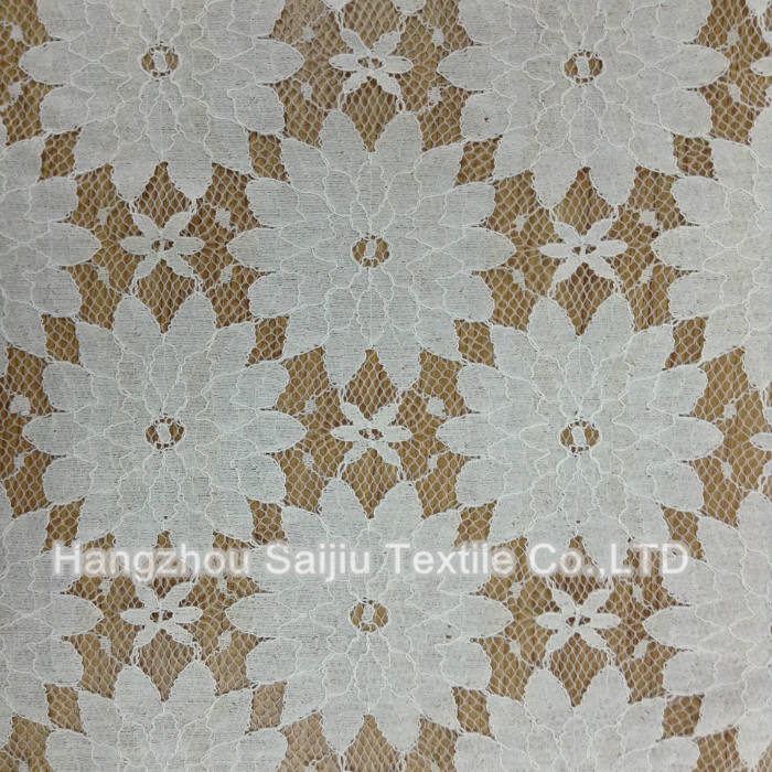 Nylon/Cotton/Rayon/Lace Fabric