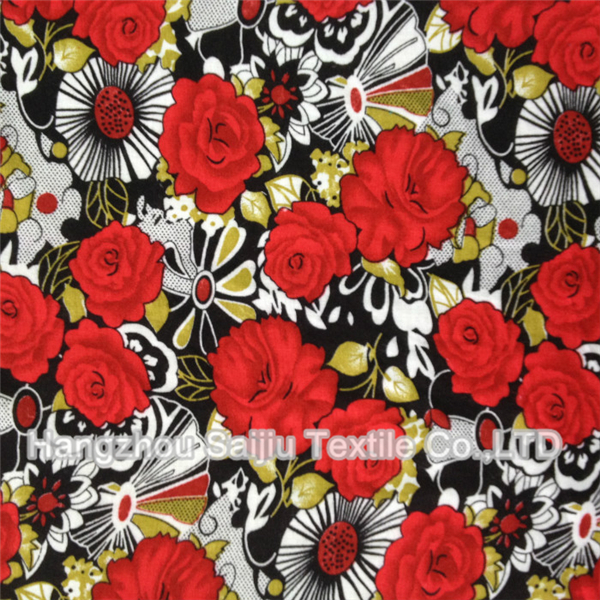100% Rayon Printed fabric 