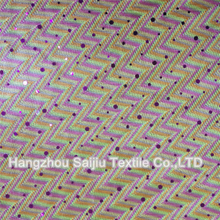 100% Polyester Foll Dot Hachi Fabric