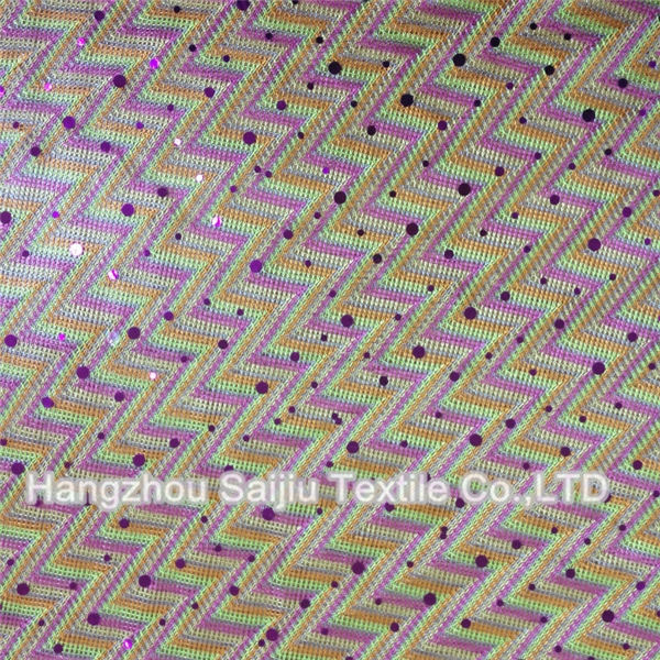 100% Polyester Foll Dot Hachi Fabric