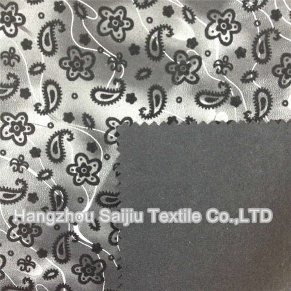 100% Polyester PU With Flocking Fabric