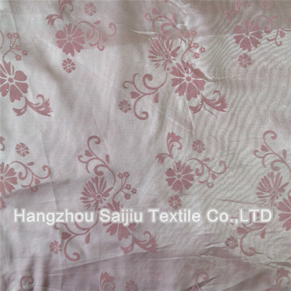 100% Polyester Stain With Flocking Fabric