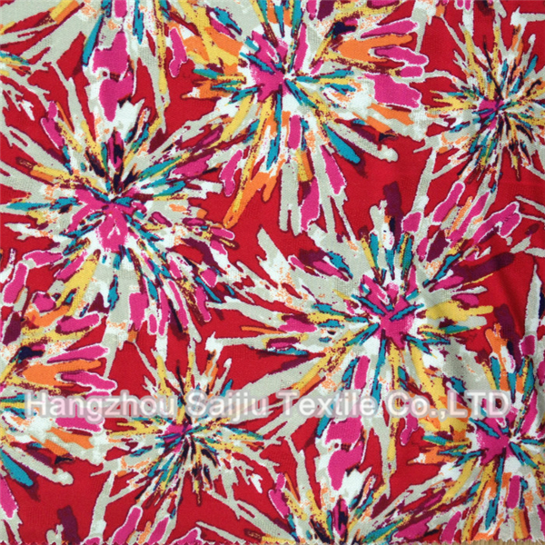 100% Rayon Printed Fabric 