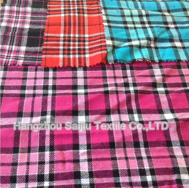 100% Cotton Yarn Dyed Fabric With Lurex With Brush