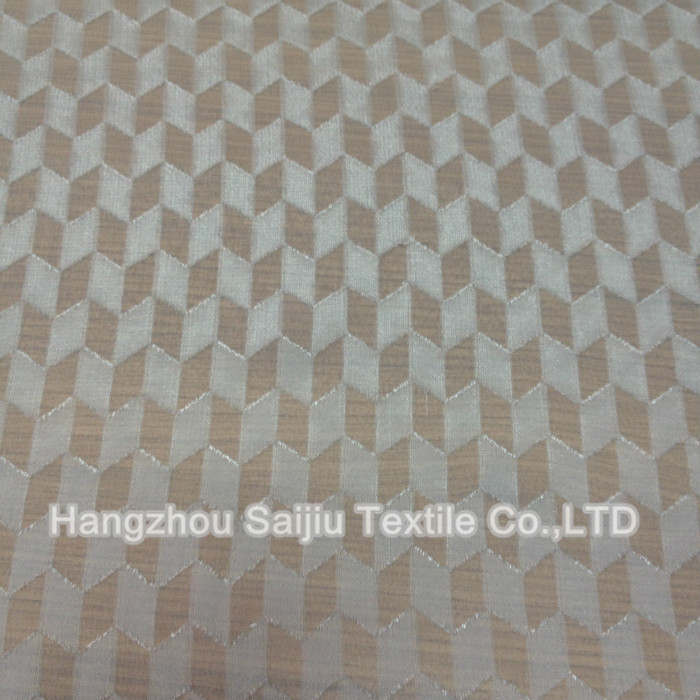 100% Polyester Chiffon Jacquard Fabric