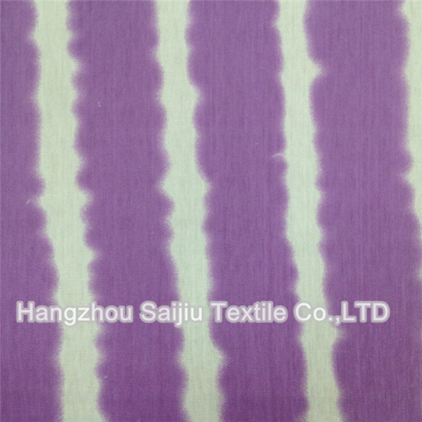 Spun Poly/Spandex S/J Paper Print Fabric