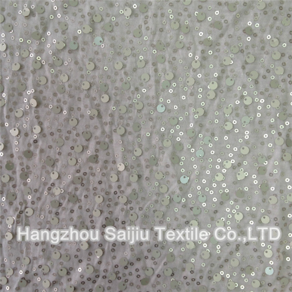 100% Polyester Sequin Fabric