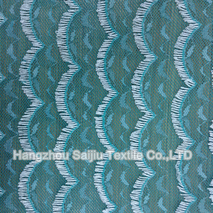 Nylon/Polyester/Spandex Lace Fabric