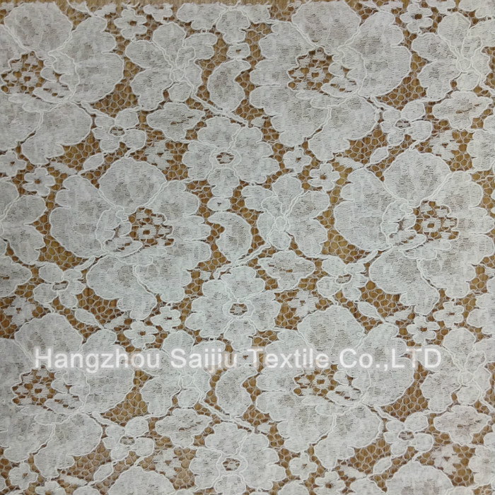 Nylon/Cotton/Rayon/Lace Fabric