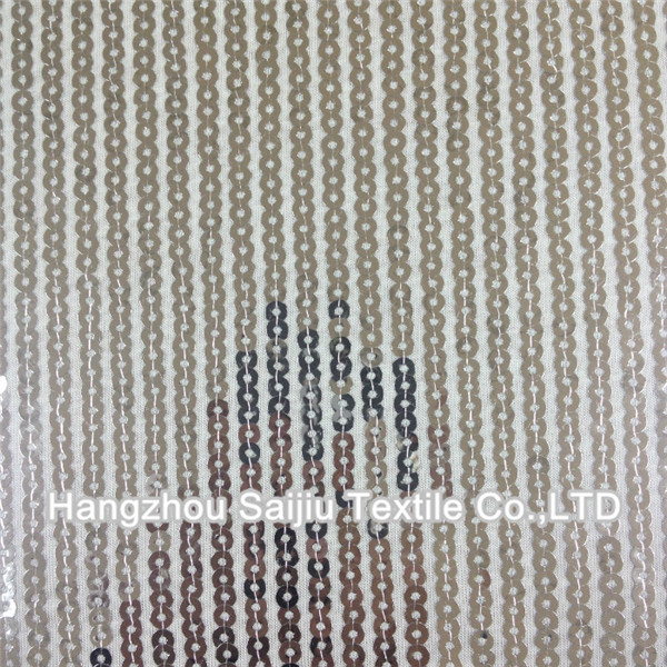 100% Rayon Solid Dyed Fabric With Sequins 