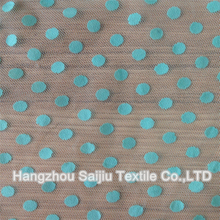 100% Polyester Tulle Flocking Fabric