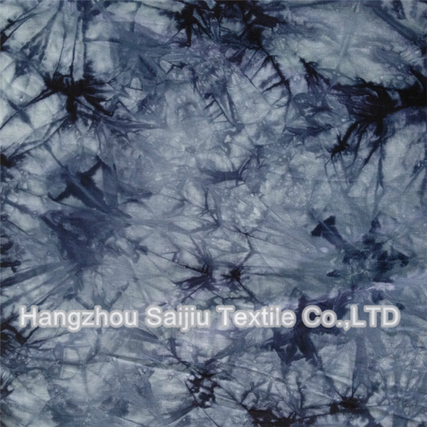 100% Rayon Tie-Dye Printed Fabric