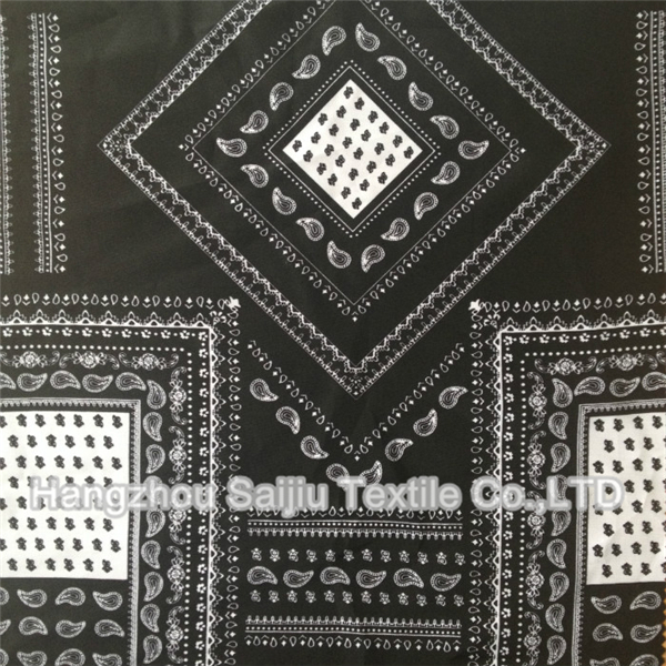 100% Polyester Faille Crepe Printed CDC Fabric