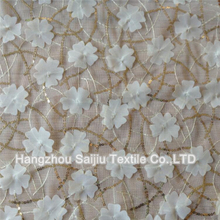 100% Polyester Tulle Embroidery Fabric