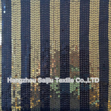 100% Polyester Tulle With Sequins