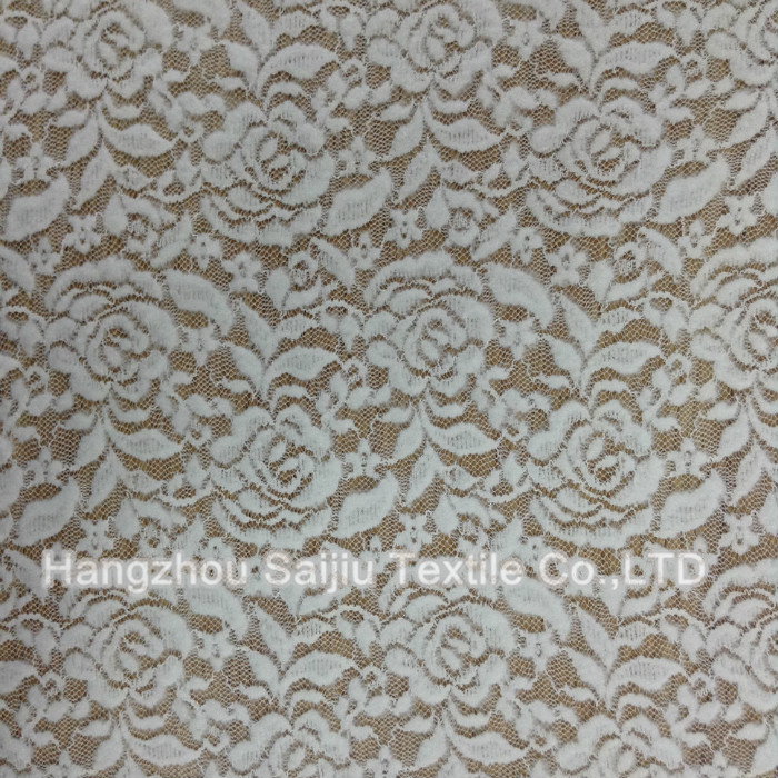 Nylon/Rayon/Spandex Lace Fabric