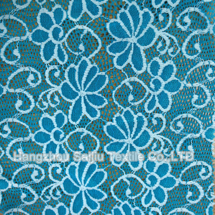 Nylon/Polyester/Spandex Lace Fabric