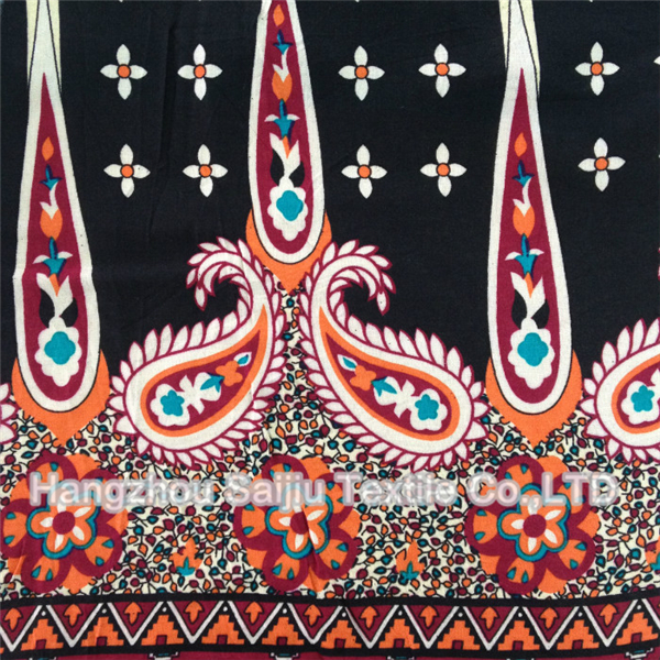 100% Rayon Printed fabric 