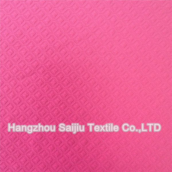 Polyester/Spandex Knit Jacquard Fabric