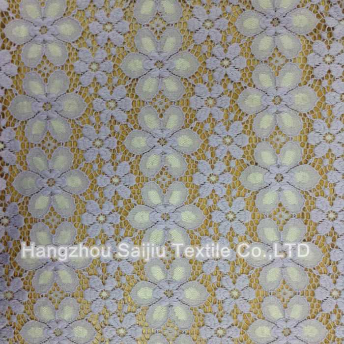 Nylon/Polyester/Spandex Lace Fabric