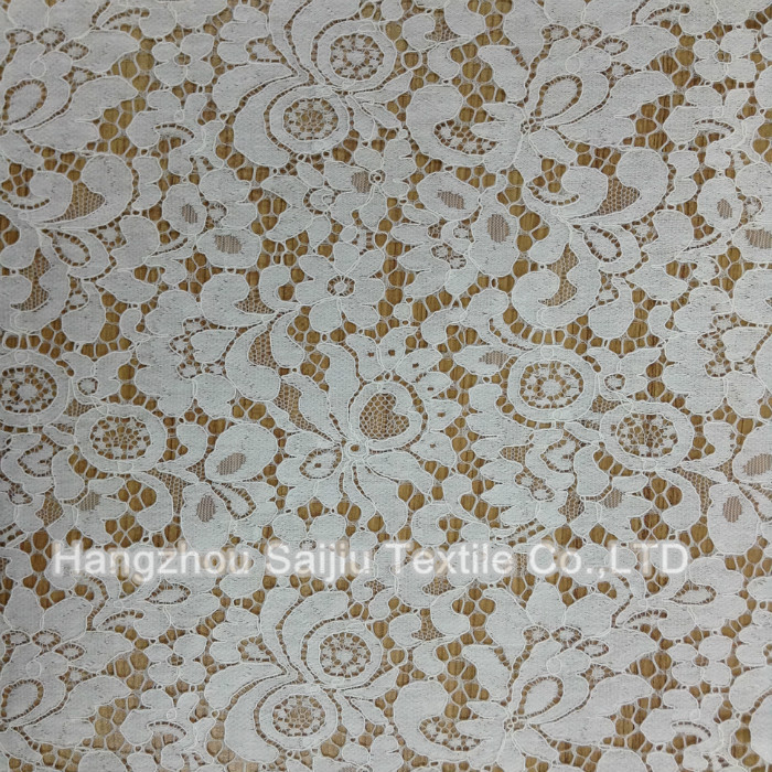 Nylon/Cotton/Rayon/Lace Fabric