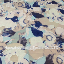 100% Polyester Chiffon Cut Flowers Printed Fabric 