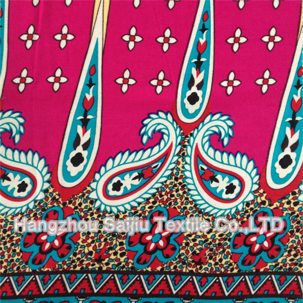 100% Rayon Printed fabric 