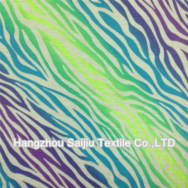 Polyester/Rayon Single Jersey Printed Fabric