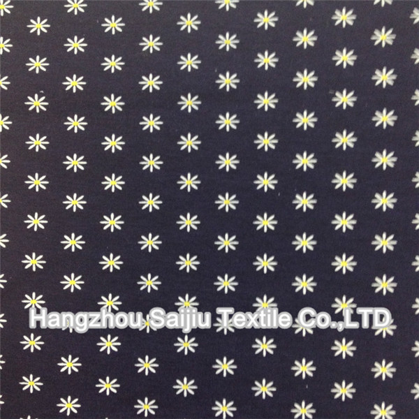 Cotton/Polyester/Spandex Printed Fabric