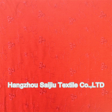 T/R Single Jersey Solid Dyed With Embroidery Fabric