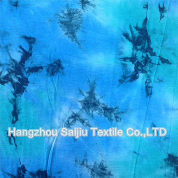100% Rayon Tie-Dye Printed Fabric