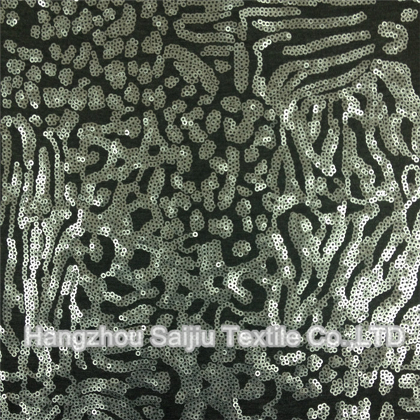 Polyester/Rayon/Spandex Sequin Fabric