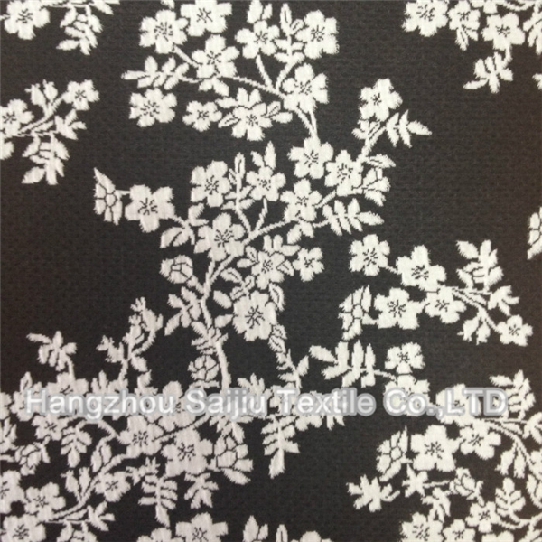 Polyester/Spandex Knit Jacquard Fabric