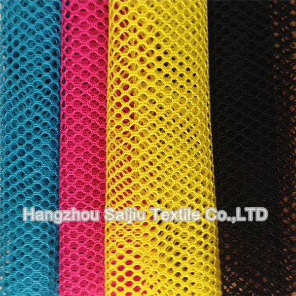 100% Polyester Mesh Solid Dyed Fabric