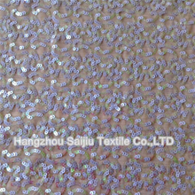 100% Nylon Tulle With Sequins