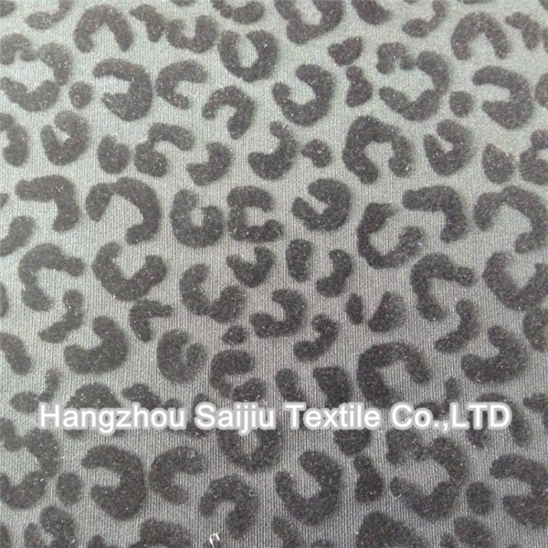 Polyester/Spandex Flocked Scuba Fabric