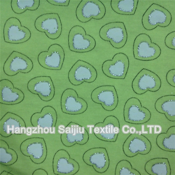 Cotton/Polyester Semi-comb Jersey Printed Heat Fabric