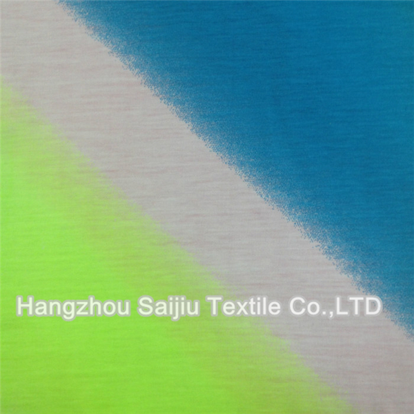 T/R Single Jersey Printed Diagonal Hombre Fabric