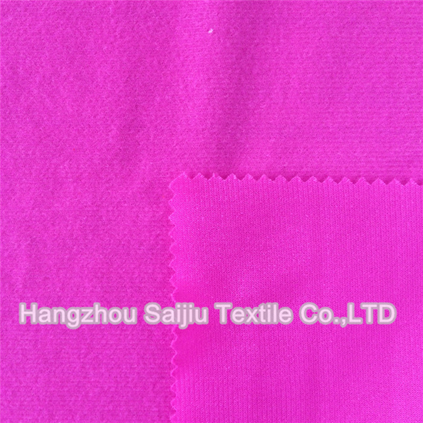 100% Polyester Brush Tricot Solid Dyed Fabric