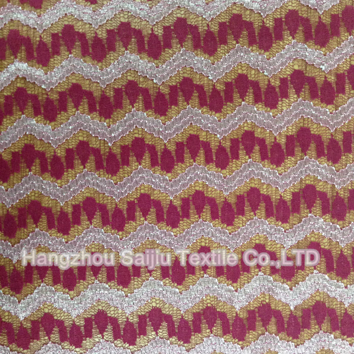 Nylon/Polyester/Spandex Lace Fabric