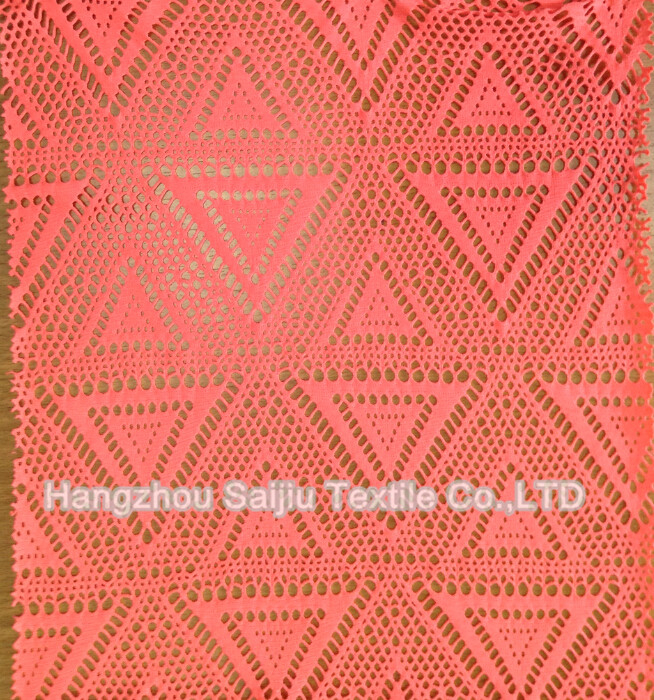Polyester/Spandex Lace Fabric