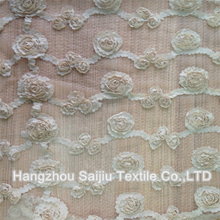 100% Polyester Tulle Embroidery Fabric