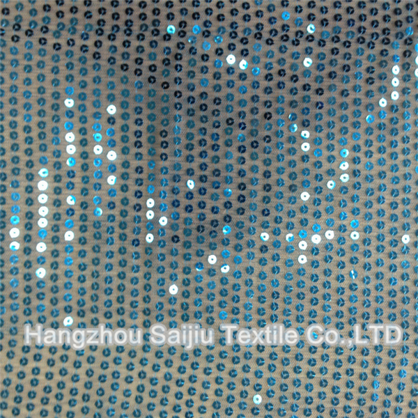 100% Polyester Sequine Tulle Fabric