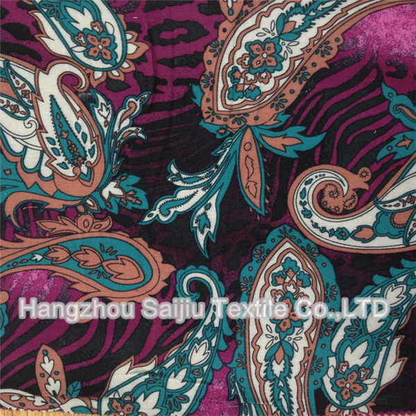 100% Rayon Printed Fabric 