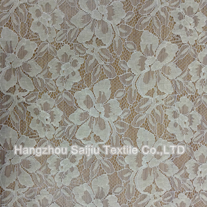 Nylon/Cotton/Rayon/Lace Fabric