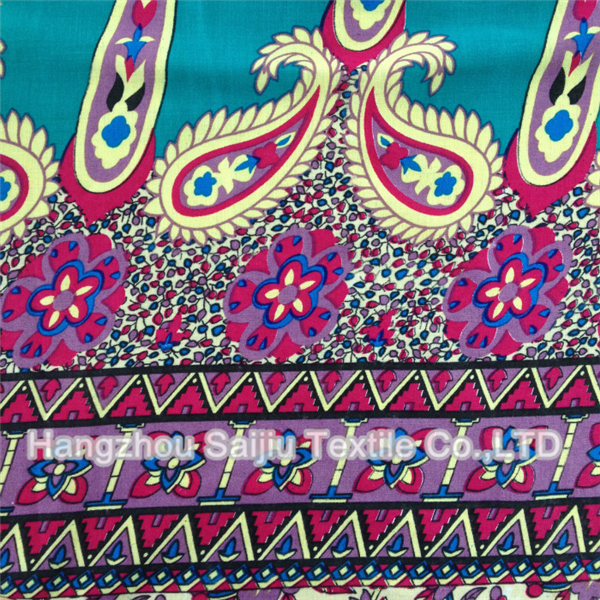 100% Rayon Printed fabric 