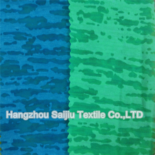 Cotton/Polyester Burn Out Fabric 