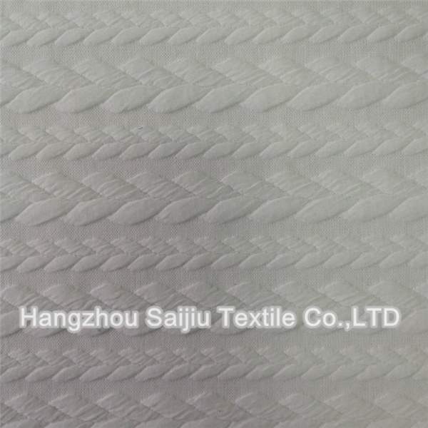 Polyester/Spandex Knit Jacquard Fabric